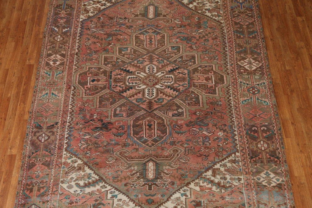 Geometric Heriz Persian Area Rug 8x11