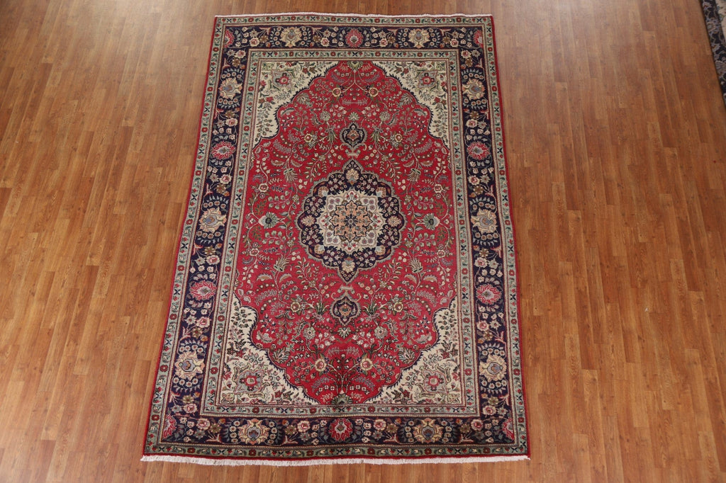 Floral Tabriz Persian Area Rug 7x10