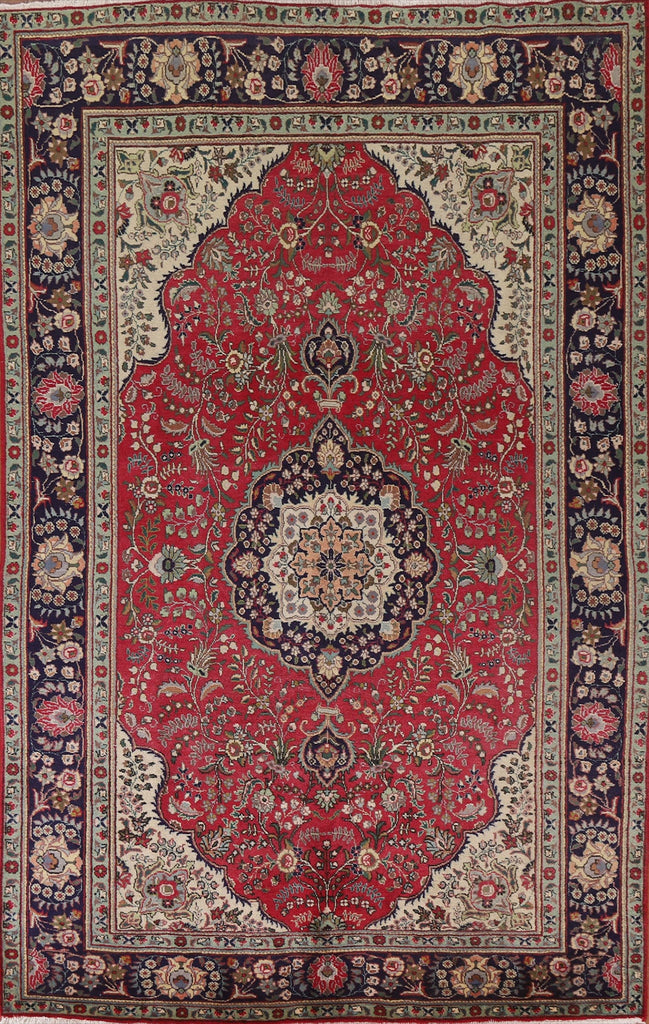 Floral Tabriz Persian Area Rug 7x10