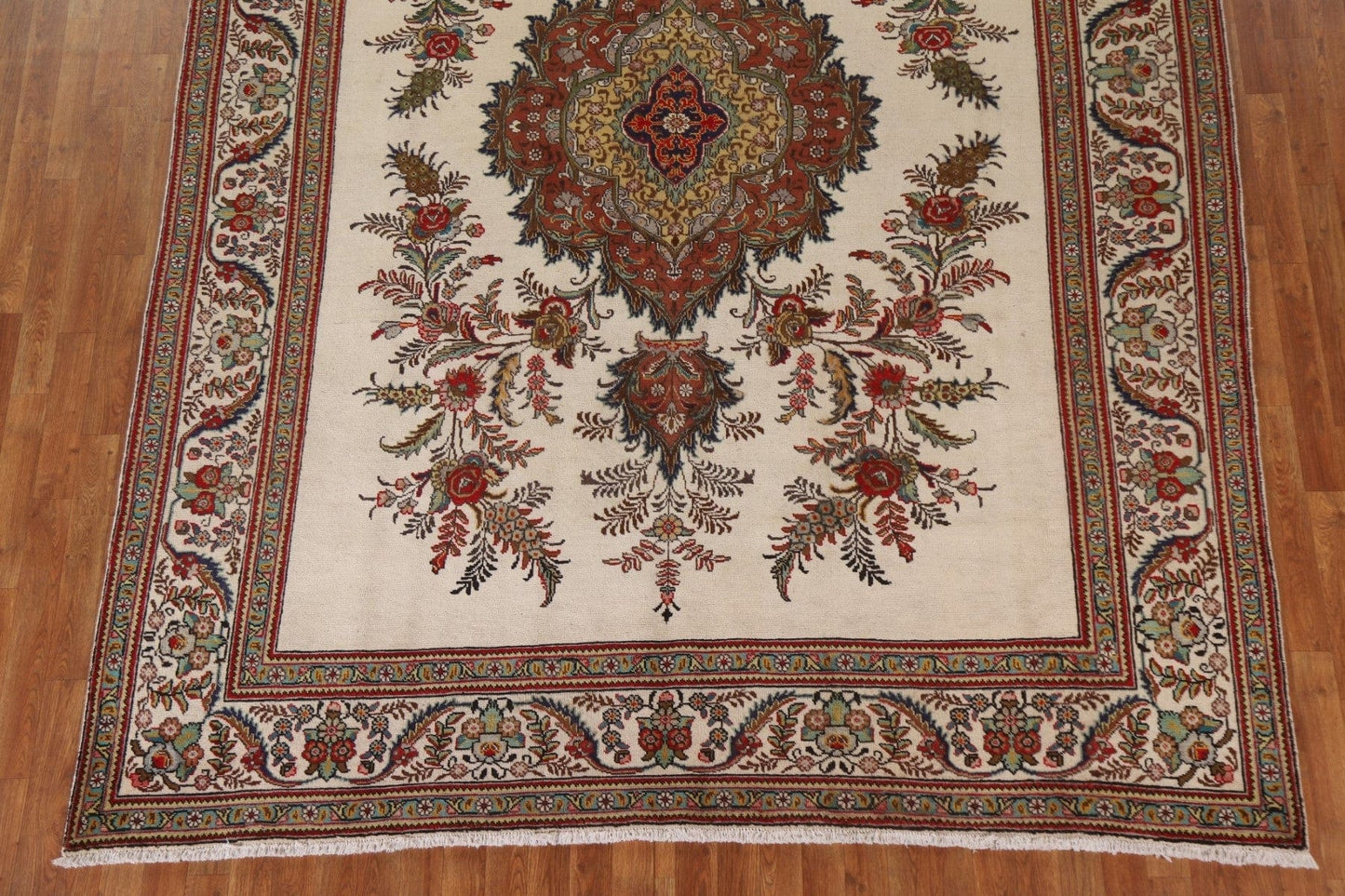 Vintage Wool Tabriz Persian Area Rug 8x11