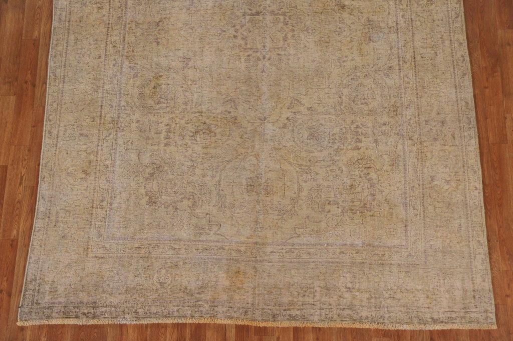 Distressed Tabriz Persian Area Rug 7x9