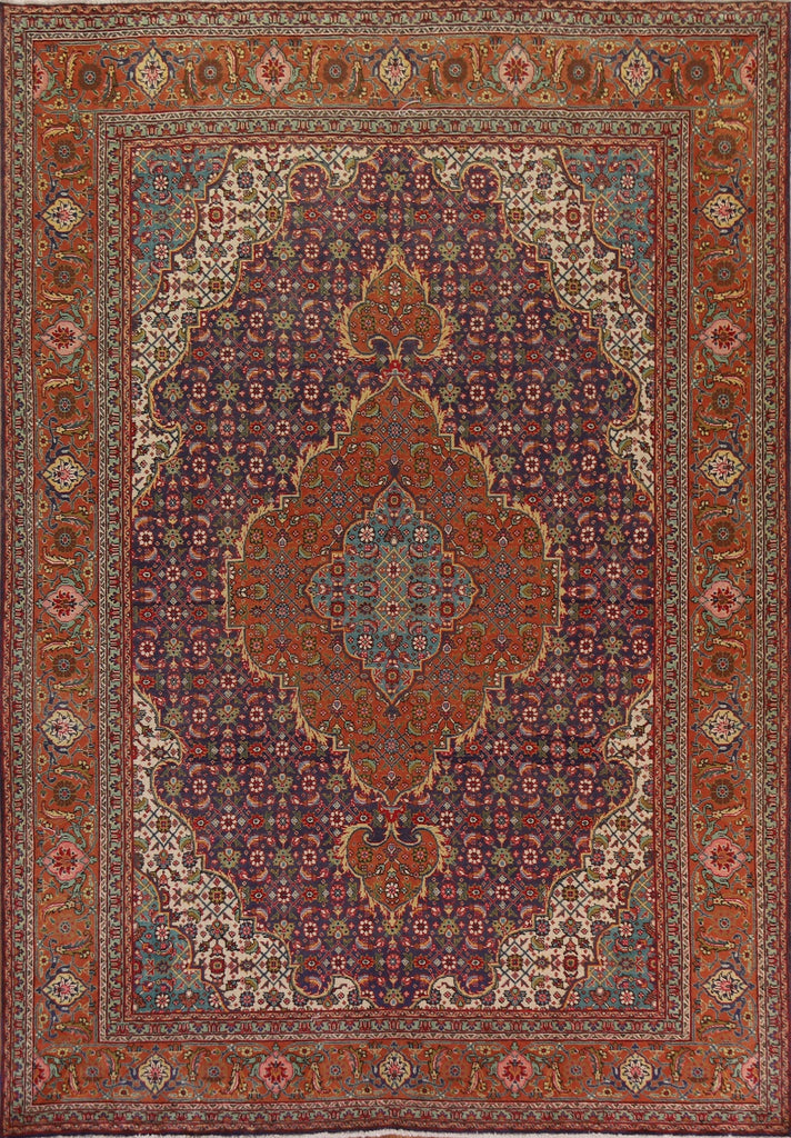 Vintage Tabriz Persian Area Rug 8x11