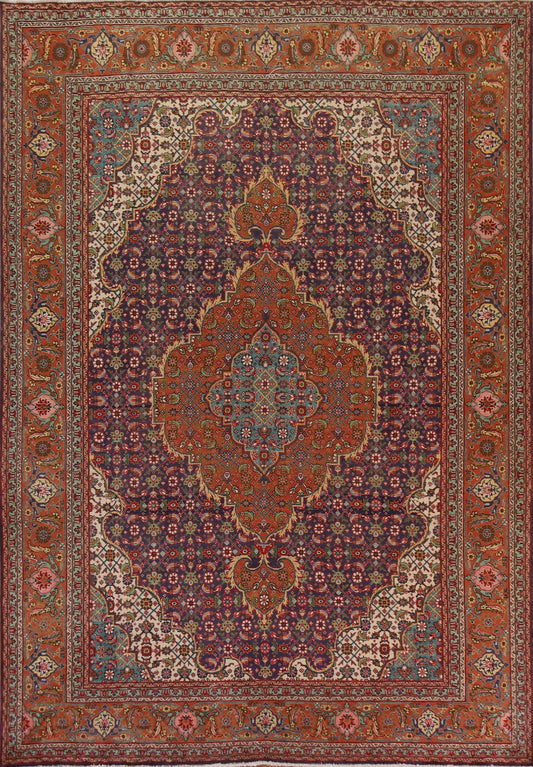 Vintage Tabriz Persian Area Rug 8x11