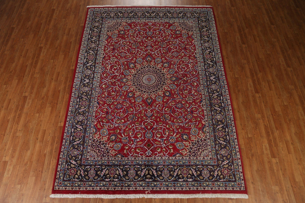 Vintage Floral Najafabad Persian Area Rug 8x11