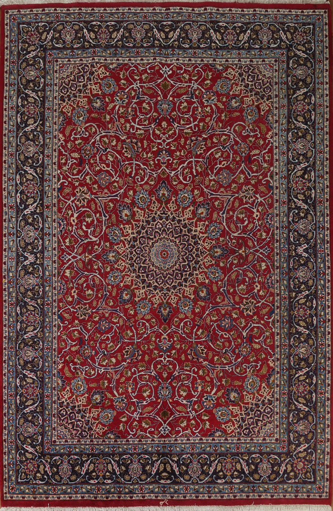 Vintage Floral Najafabad Persian Area Rug 8x11