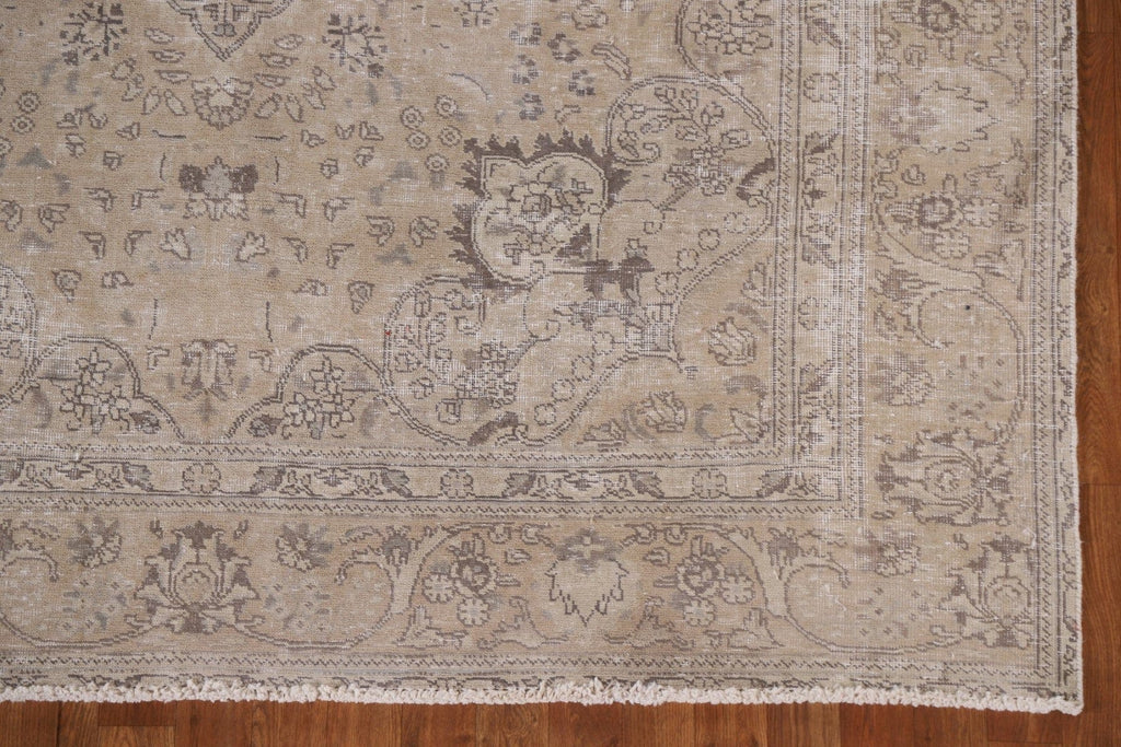 Distressed Tabriz Persian Area Rug 6x10