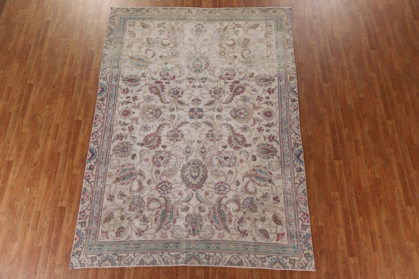 Distressed Tabriz Persian Area Rug 8x11