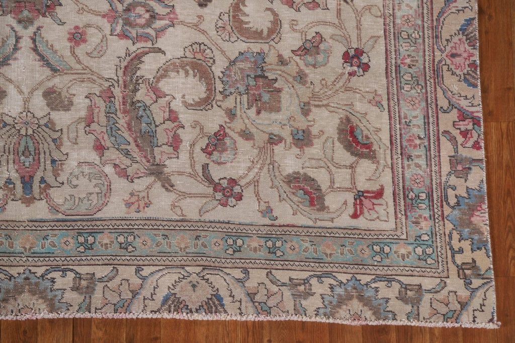 Distressed Tabriz Persian Area Rug 8x11