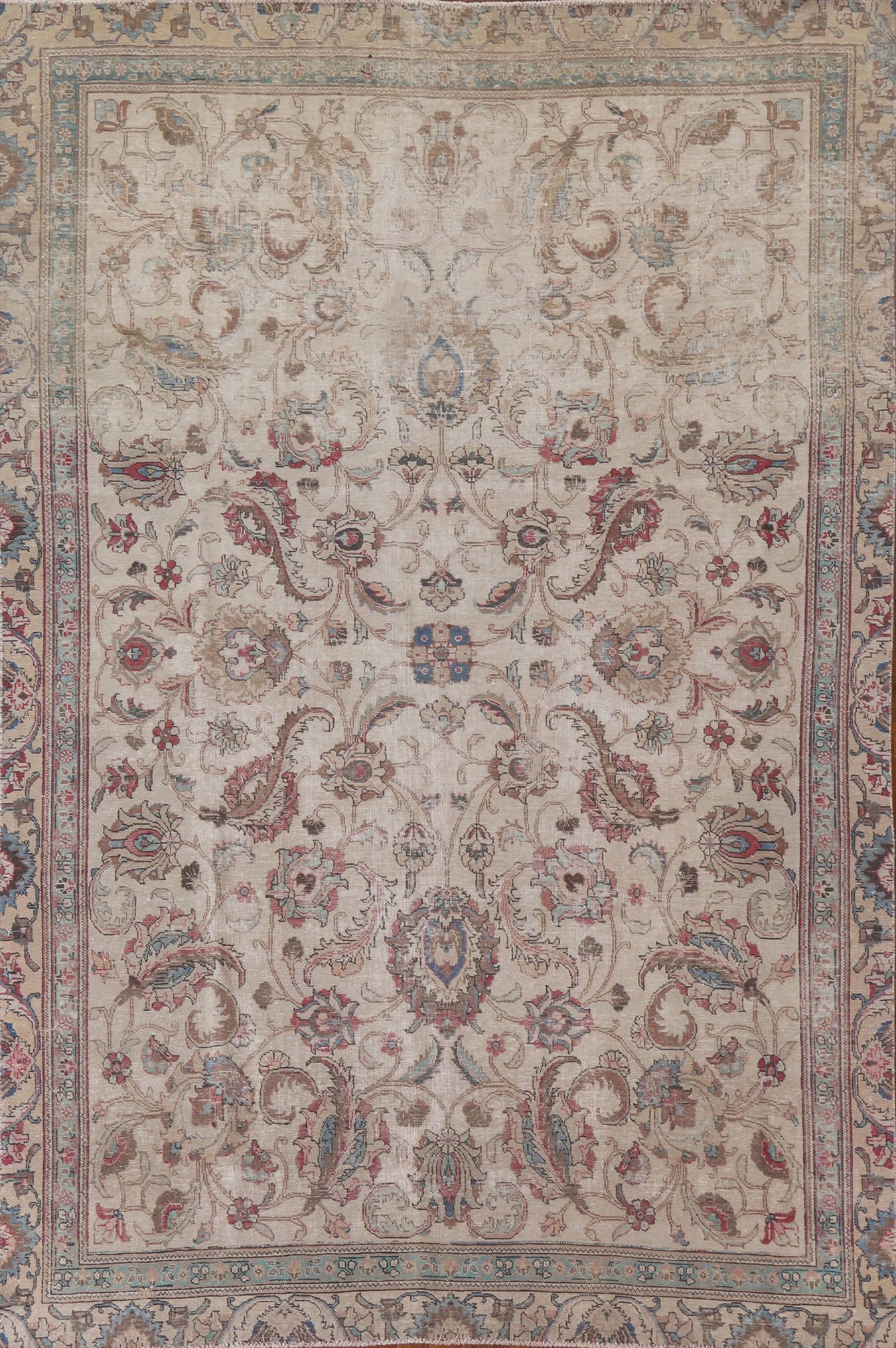 Distressed Tabriz Persian Area Rug 8x11