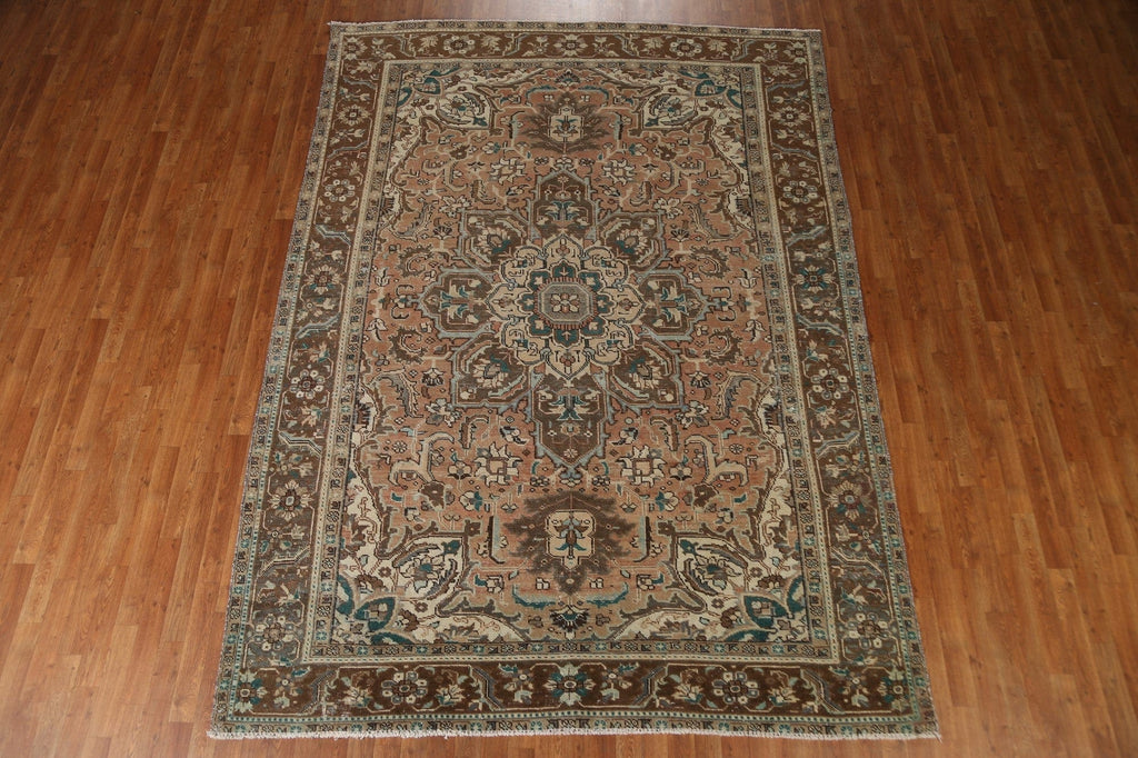 Vintage Heriz Persian Area Rug 8x11