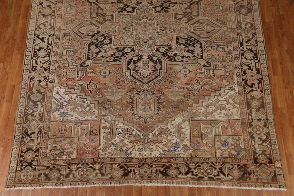 Vintage Heriz Persian Area Rug 9x11