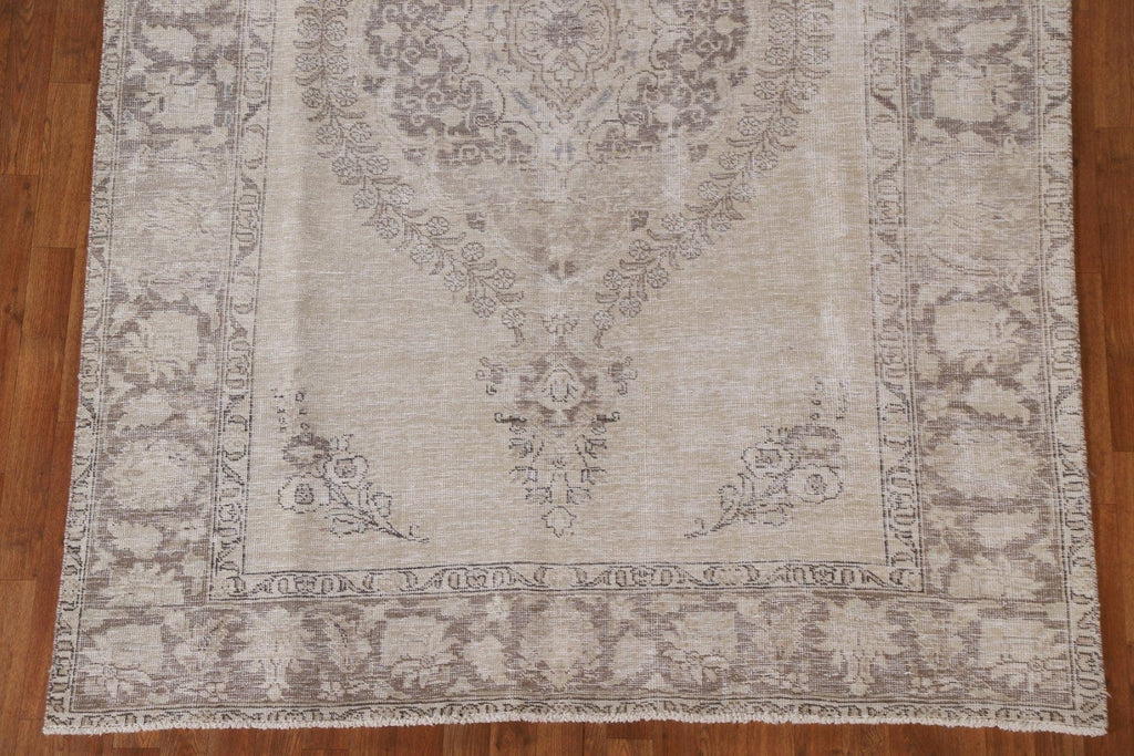 Distressed Tabriz Persian Area Rug 6x10