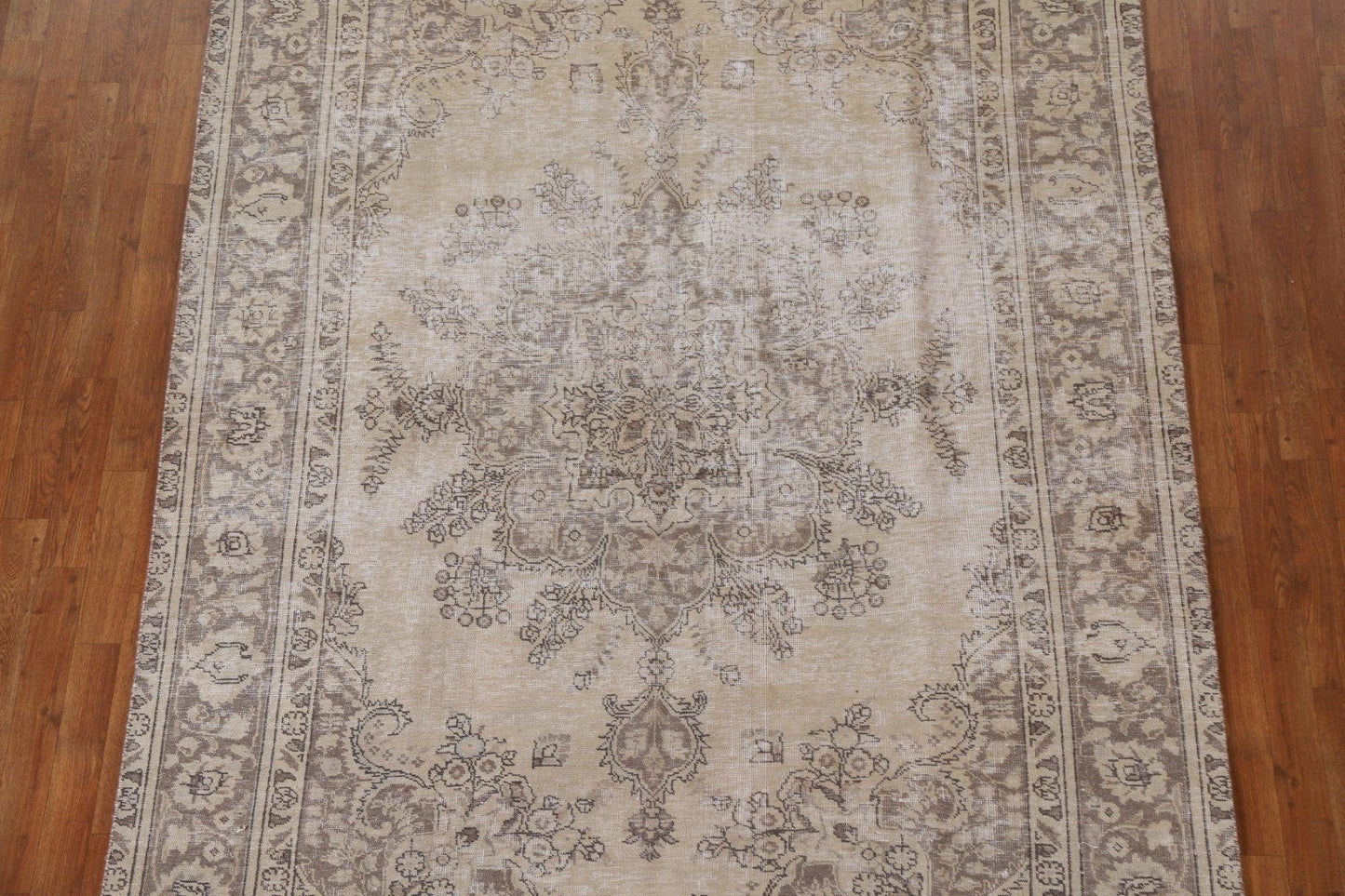 Distressed Tabriz Persian Area Rug 7x10