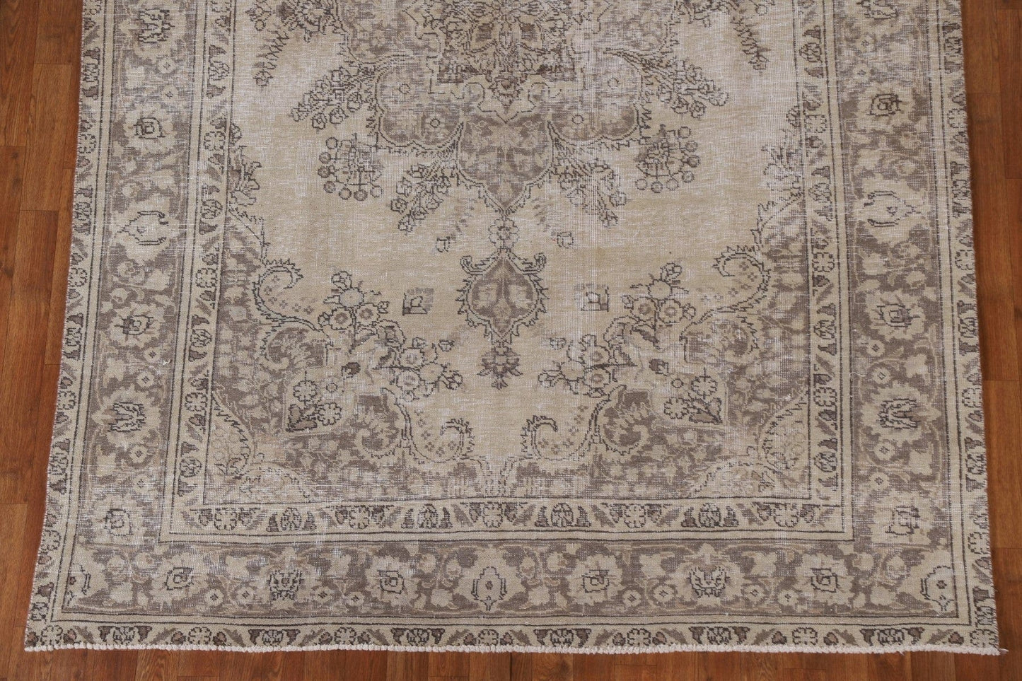 Distressed Tabriz Persian Area Rug 7x10