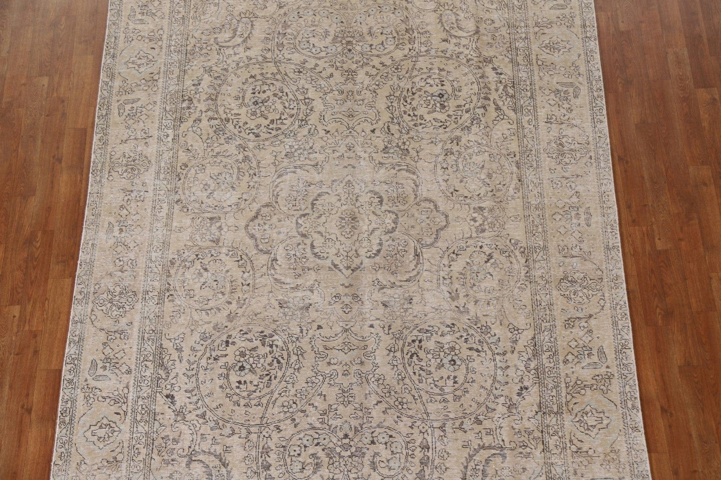 Distressed Tabriz Persian Area Rug 7x10