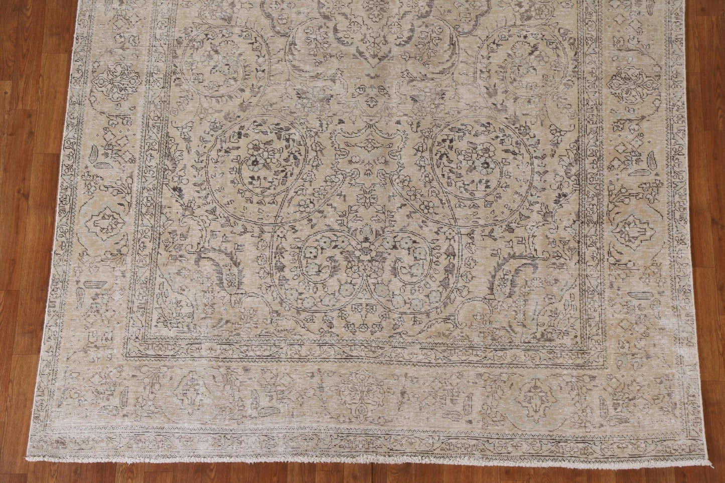 Distressed Tabriz Persian Area Rug 7x10