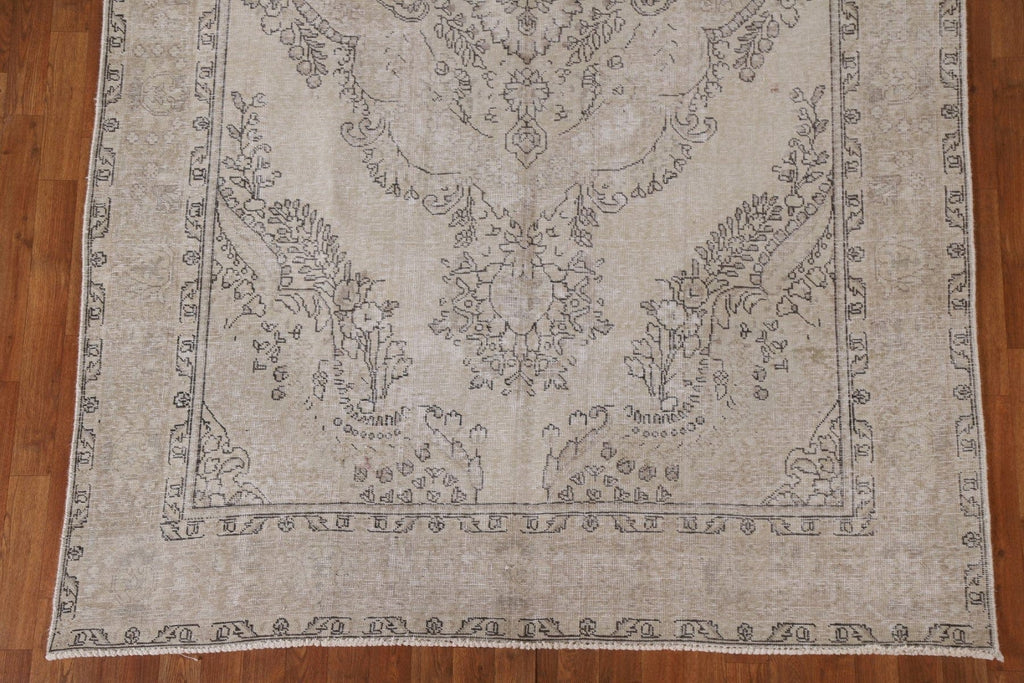 Distressed Tabriz Persian Area Rug 6x10