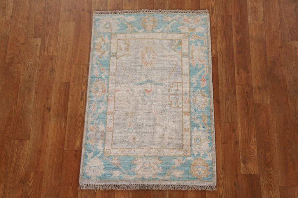 Handmade Oushak Oriental Wool Rug 2x3