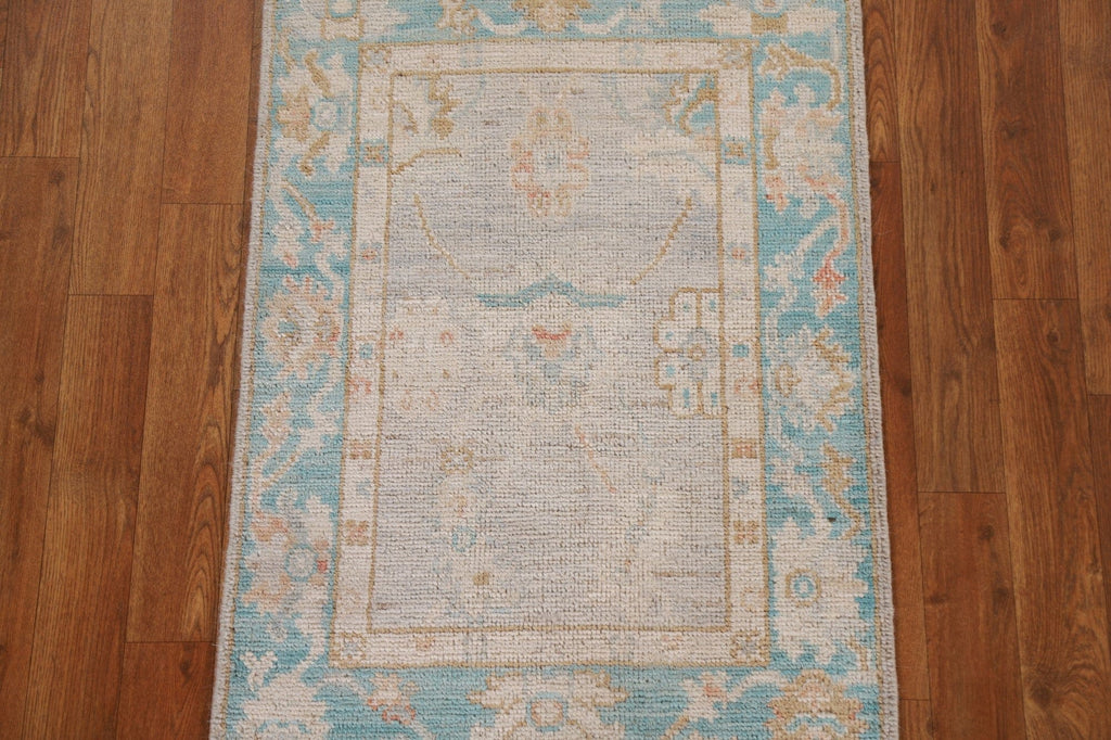 Handmade Oushak Oriental Wool Rug 2x3