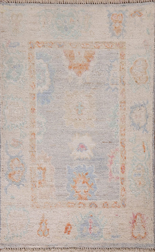 Vegetable Dye Oushak Turkish Rug 2x3