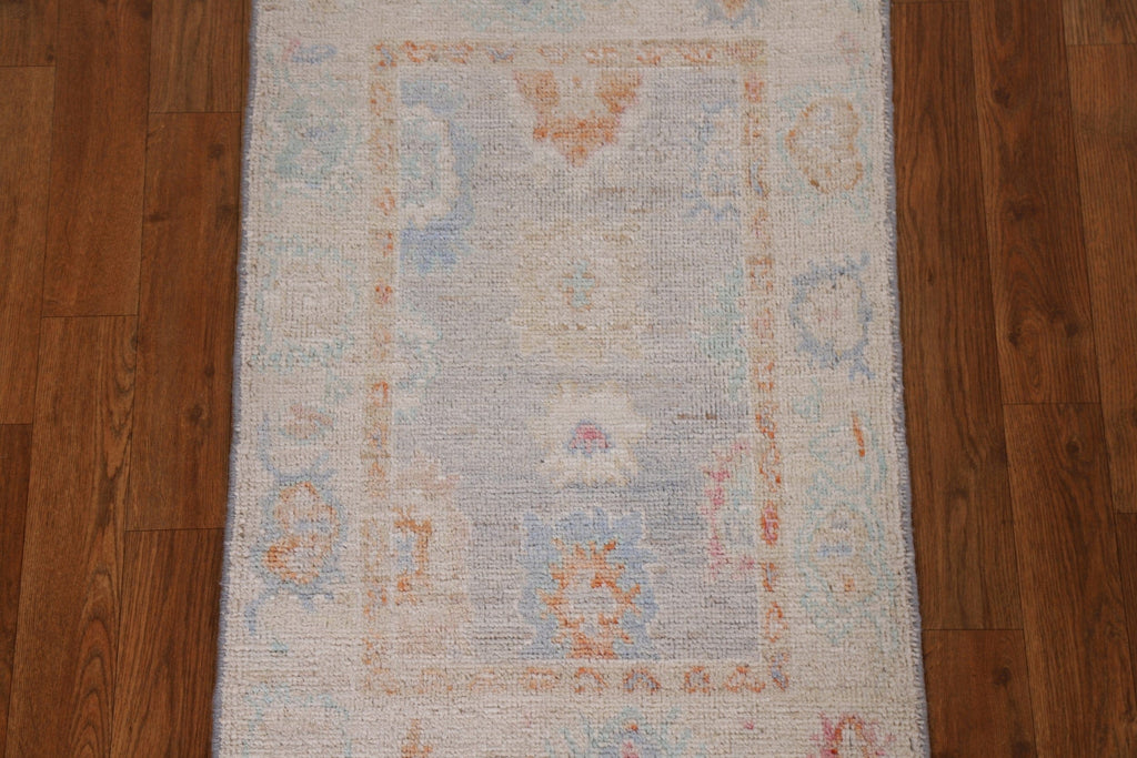 Vegetable Dye Oushak Turkish Rug 2x3