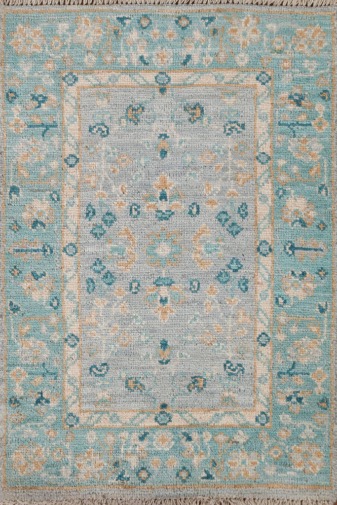 Turkish Wool Oushak Vegetable Dye Rug 2x3