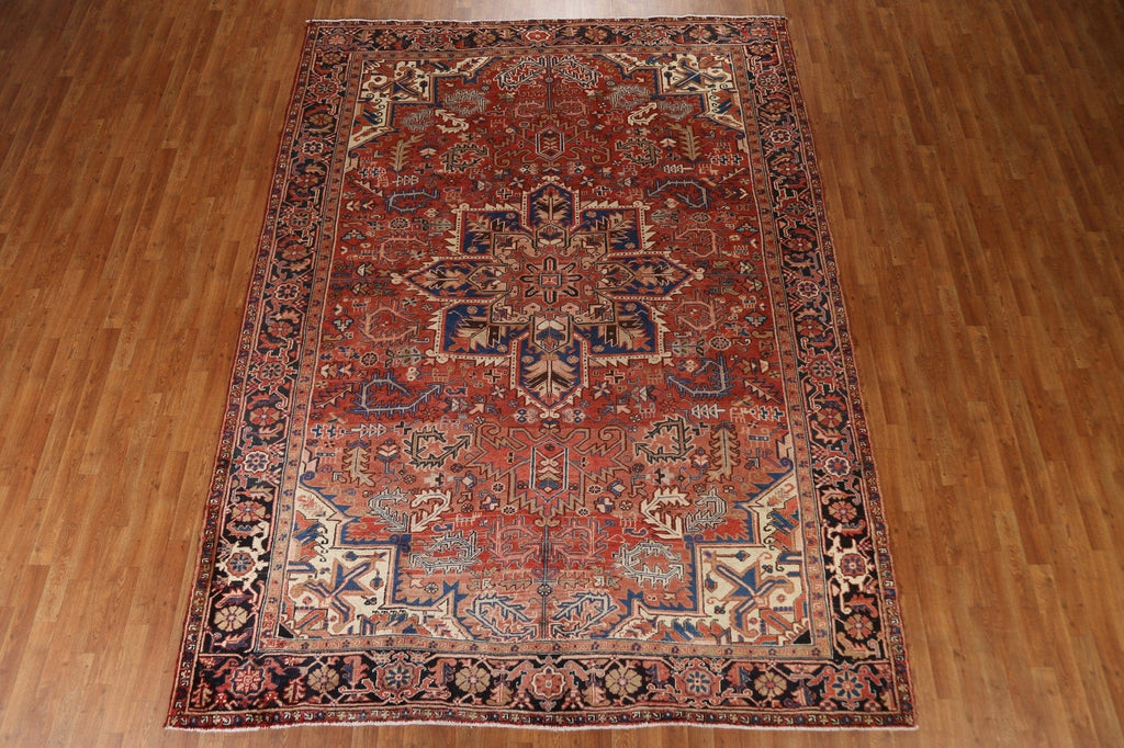 Geometric Heriz Persian Area Rug 8x11