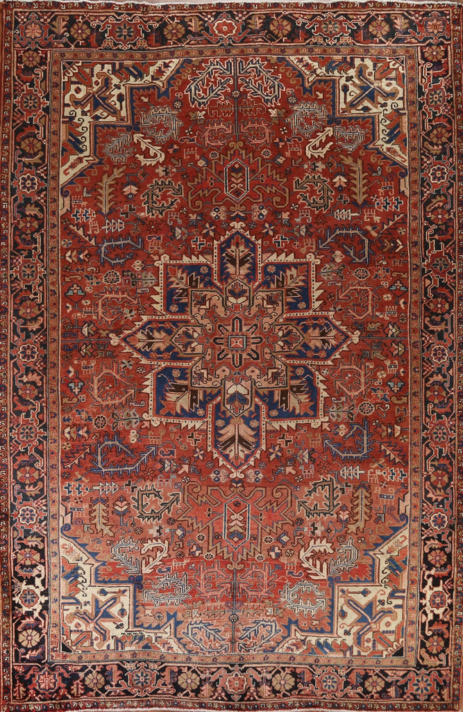 Geometric Heriz Persian Area Rug 8x11