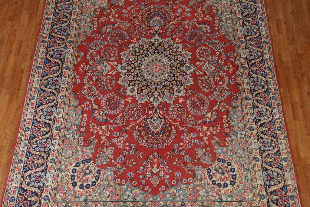 Vintage Wool Kerman Persian Area Rug 8x11