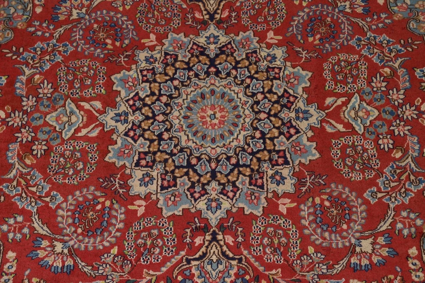 Vintage Wool Kerman Persian Area Rug 8x11