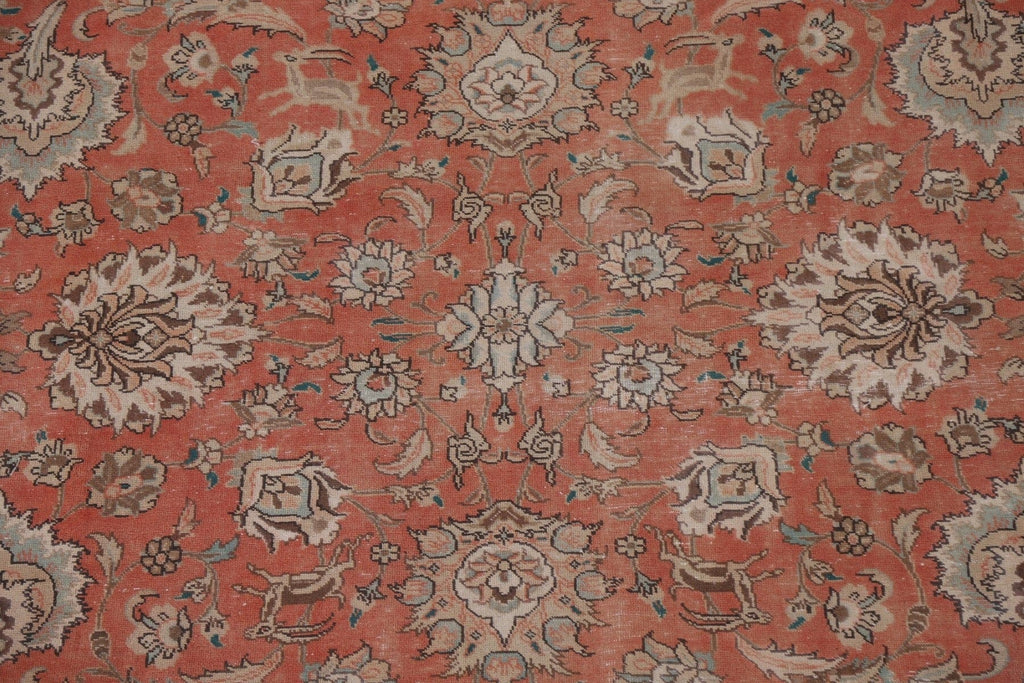 All-Over Floral Tabriz Persian Area Rug 8x11