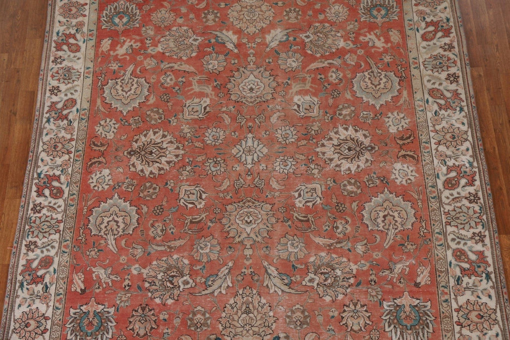 All-Over Floral Tabriz Persian Area Rug 8x11