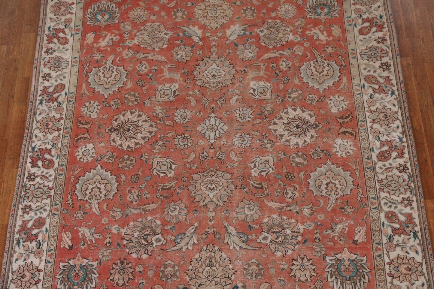 All-Over Floral Tabriz Persian Area Rug 8x11