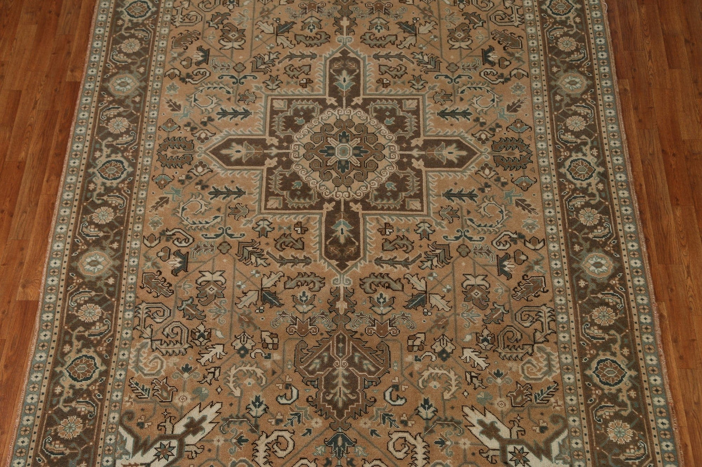 Vintage Heriz Persian Area Rug 7x11