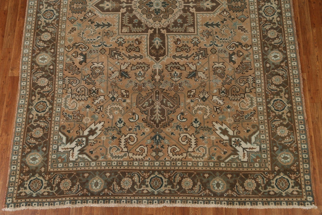 Vintage Heriz Persian Area Rug 7x11