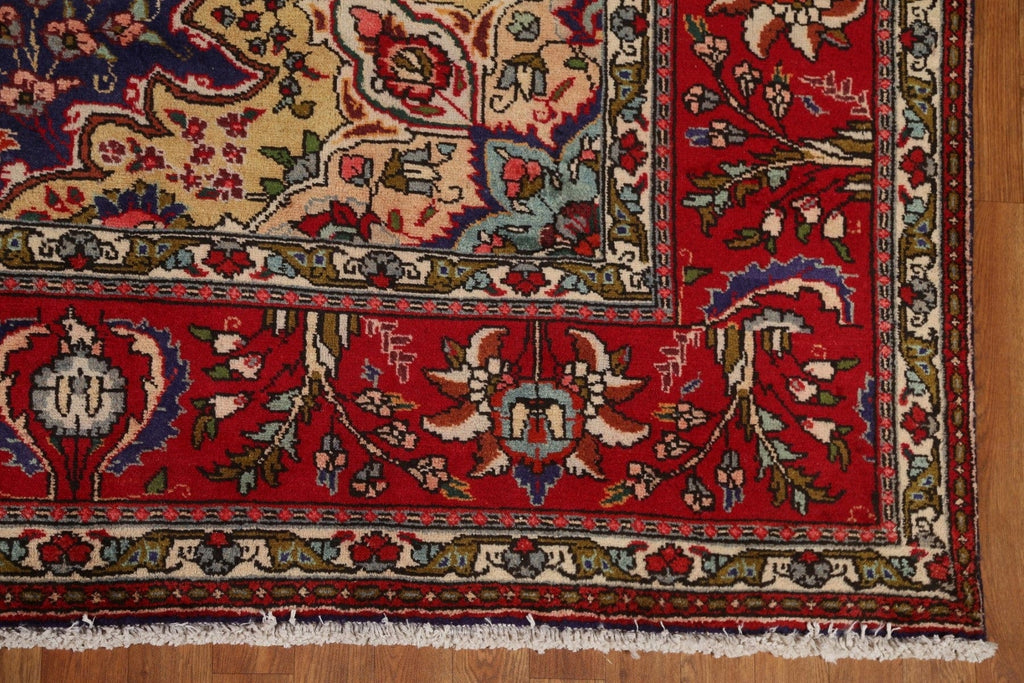 Floral Wool Tabriz Persian Area Rug 10x13