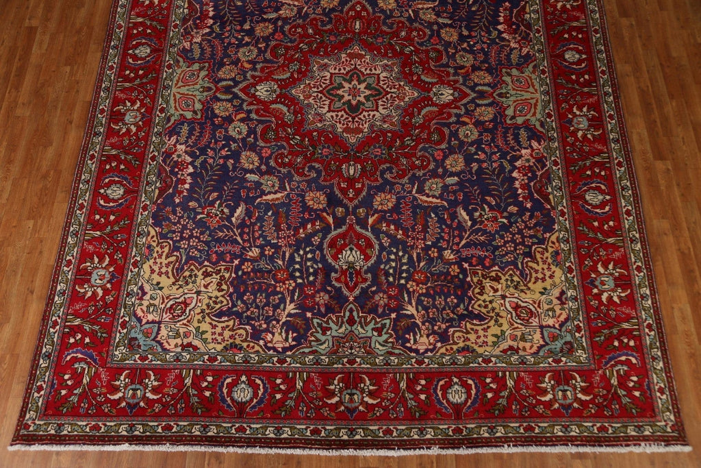 Floral Wool Tabriz Persian Area Rug 10x13