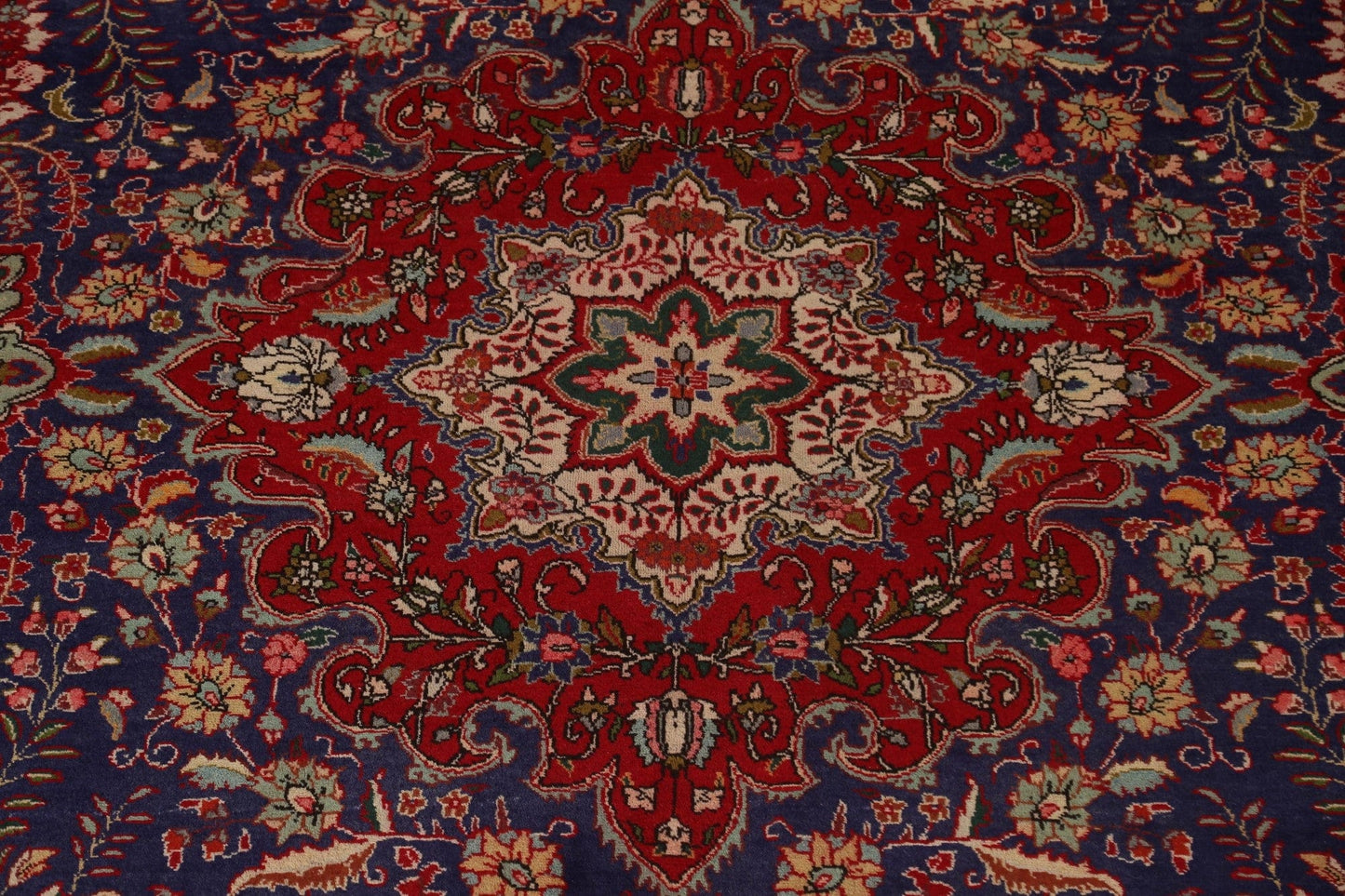 Floral Wool Tabriz Persian Area Rug 10x13