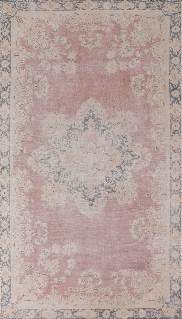 Distressed Kerman Persian Area Rug 5x8