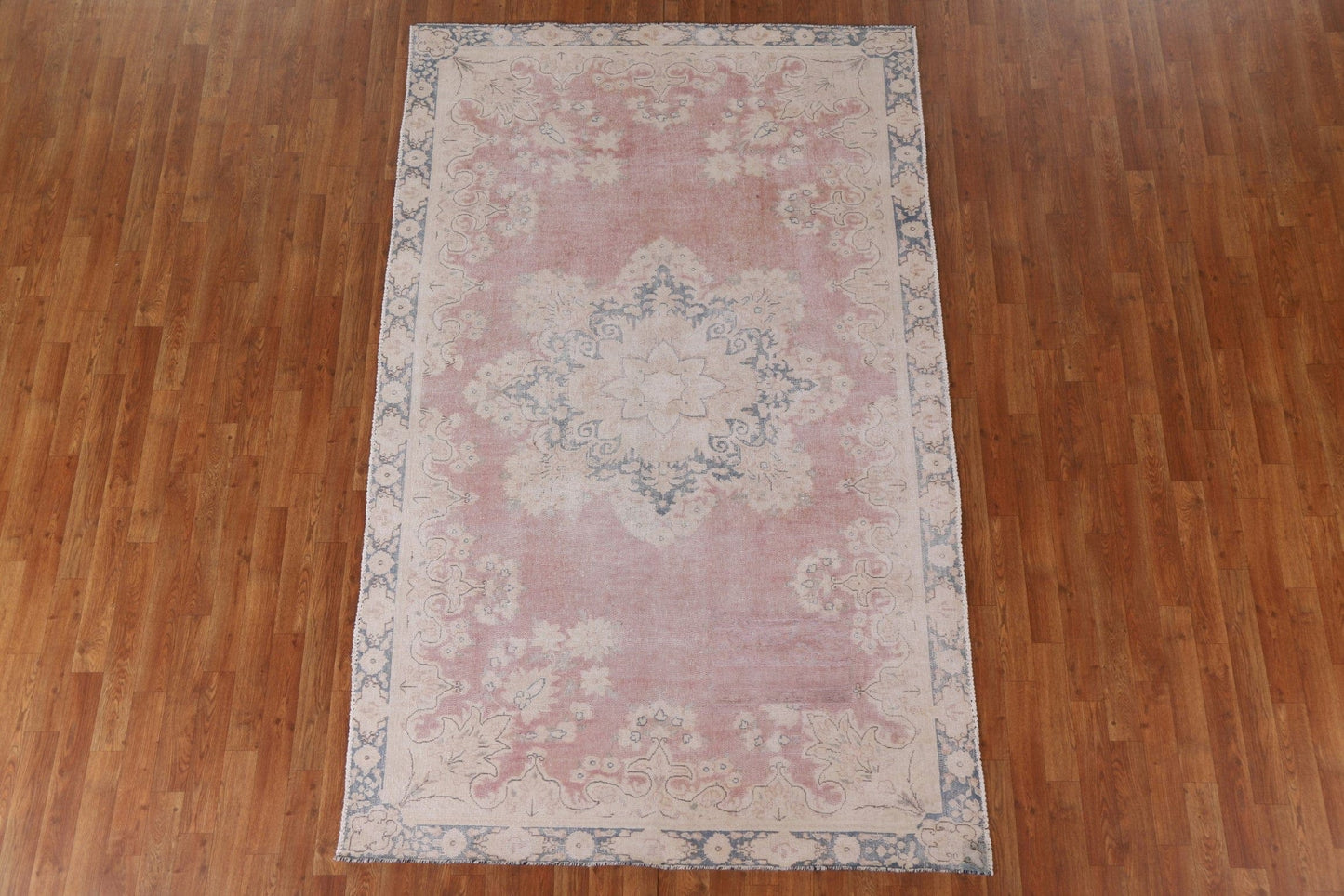 Distressed Kerman Persian Area Rug 5x8