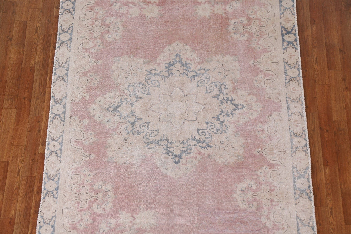 Distressed Kerman Persian Area Rug 5x8