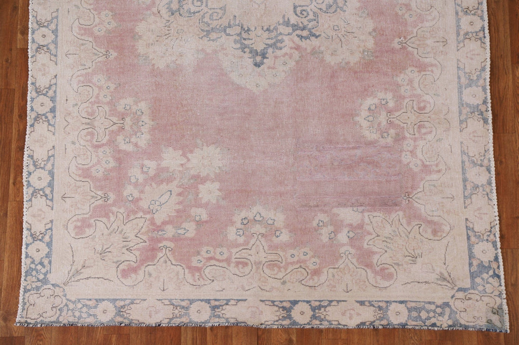 Distressed Kerman Persian Area Rug 5x8