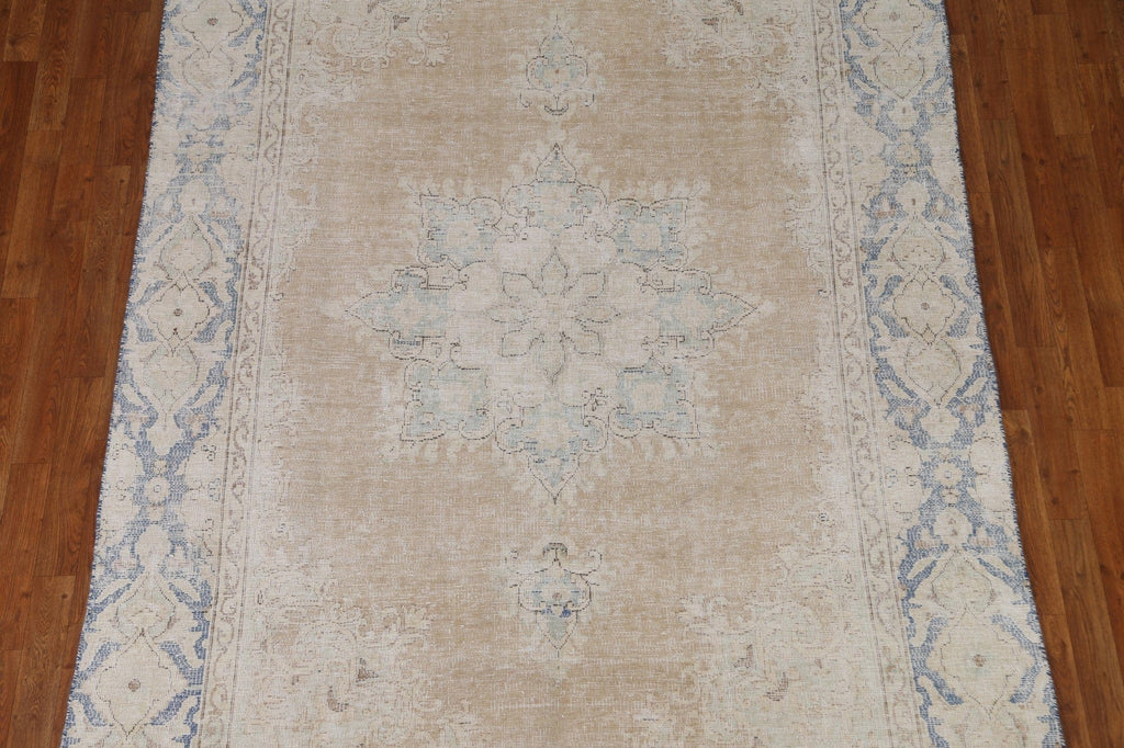 Distressed Kerman Persian Area Rug 6x9