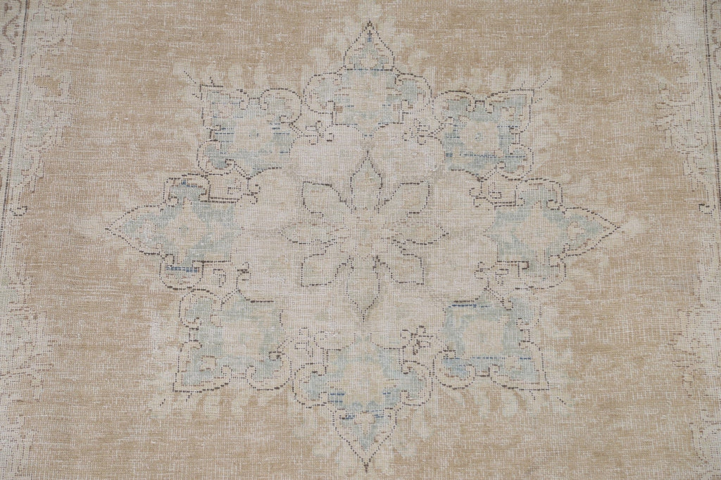 Distressed Kerman Persian Area Rug 6x9