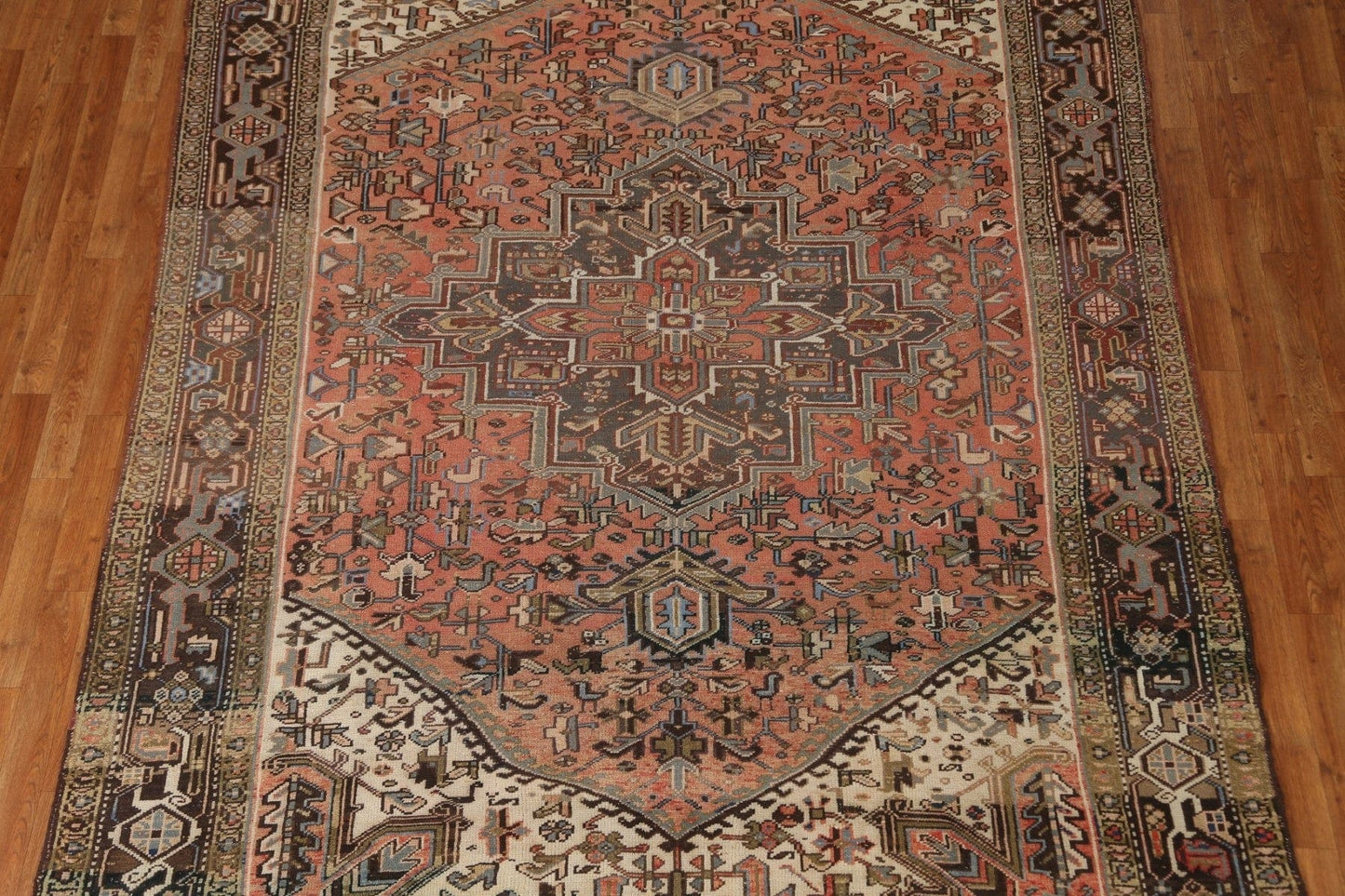 Geometric Heriz Persian Area Rug 7x11