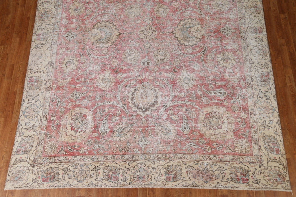 Distressed Tabriz Persian Area Rug 9x12