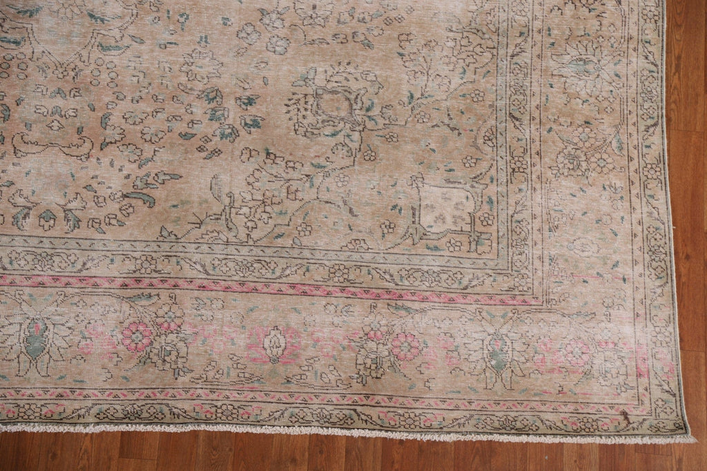 Distressed Tabriz Persian Area Rug 10x13