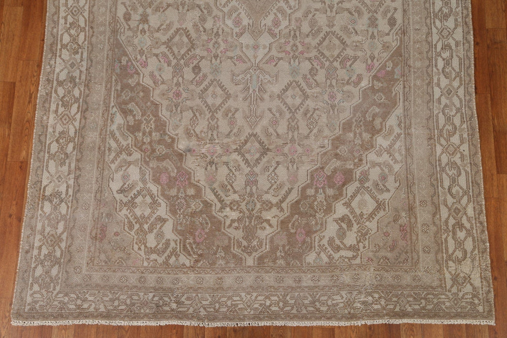 Geometric Hamedan Persian Area Rug 6x10