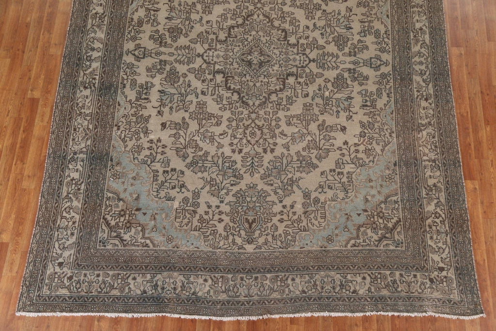 Vintage Hamedan Persian Area Rug 9x12