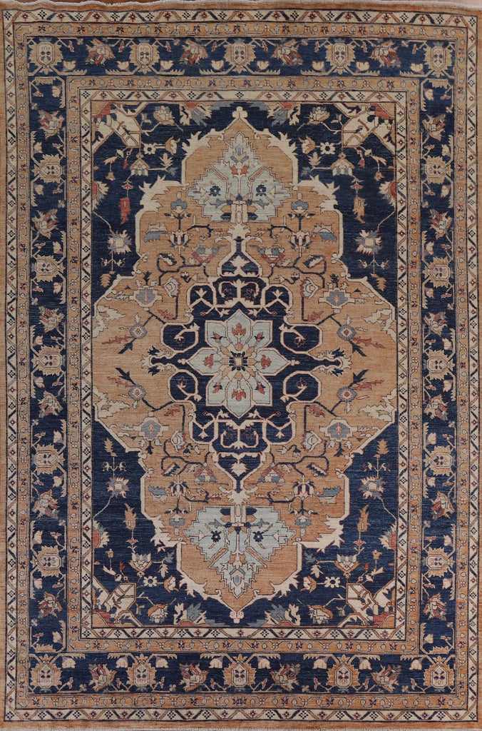 Vegetable Dye Heriz Serapi Area Rug 9x12